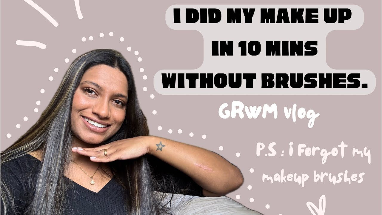 Как сделать макияж за 10 минут без кистей для макияжа | Видеоблог GRWM | #макияж #grwm