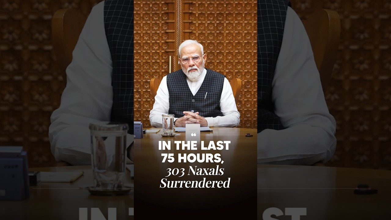 IN THE LAST 75 HOURS, 303 Naxals Surrendered