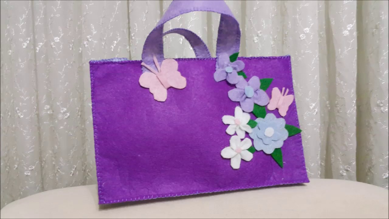 Keçeden Çanta Nasıl Yapılır / How to Make a Bag from Felt? Easy bag making from felt