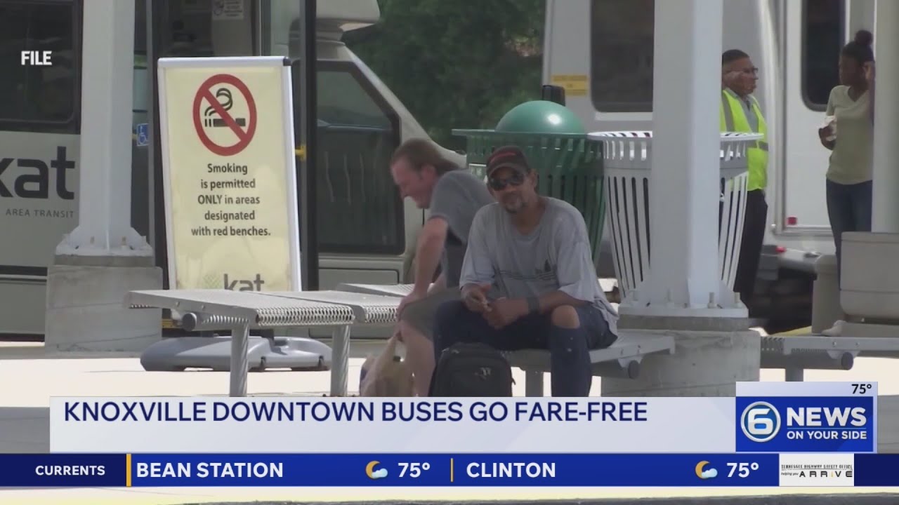 Knoxville&rsquo;s downtown bus route goes permanently fare-free