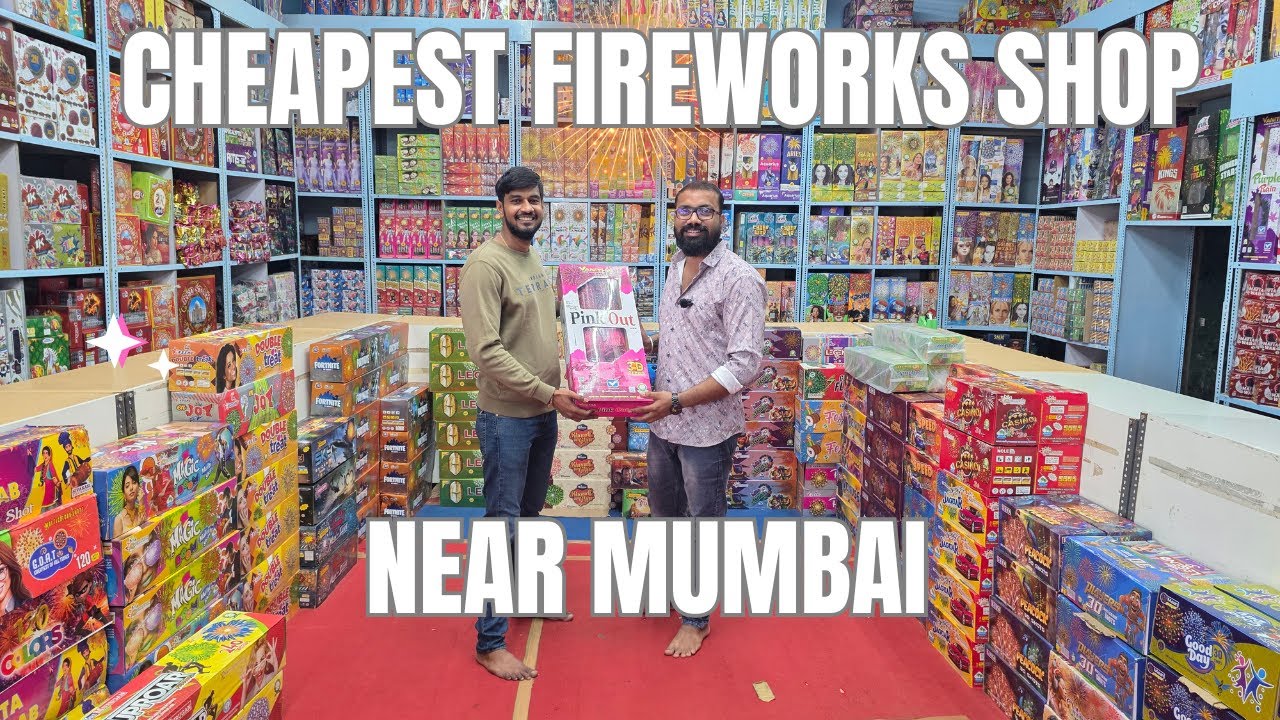 Cheapest Fireworks Shop near Mumbai | Wholesale Firecrackers | Diwali| Factory Outlet Fireworks Shop