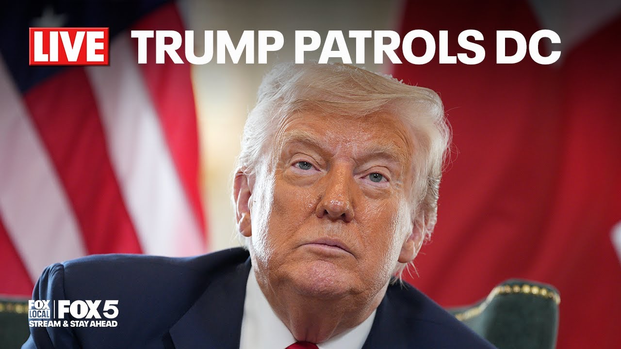 LIVE: President Donald Trump visits federal law enforcement officers in DC