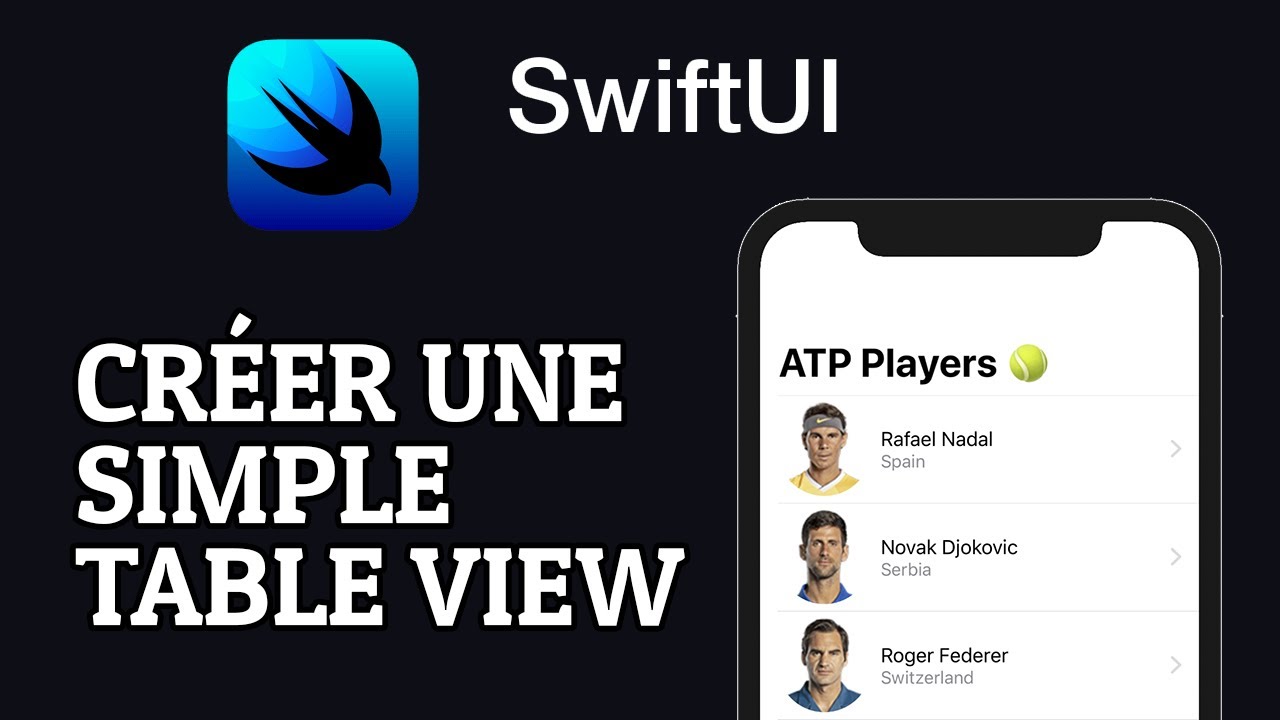 SwiftUI : Comment créer une simple Table View ?