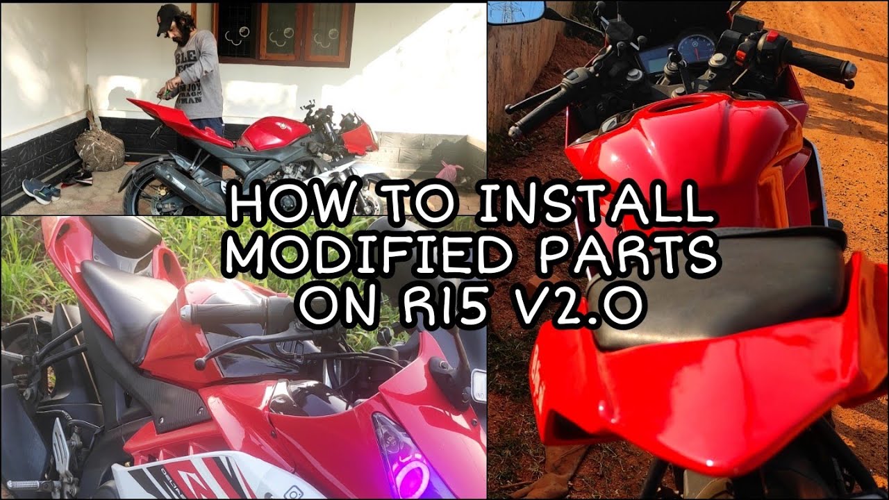 How to install modified parts on Yamaha R15 V2.O❣️ | Part 2.0 video👍 | Powered by NutsandBolts 👏