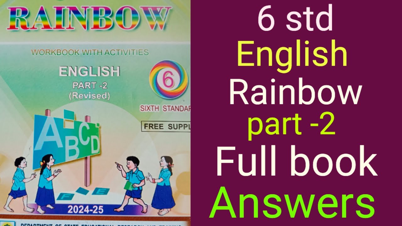 6 std English Rainbow part-2 Full Book answers @englisheasy8320