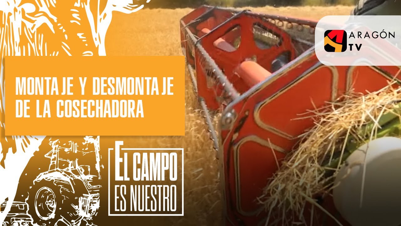 Montaje y desmontaje del peine de una cosechadora
