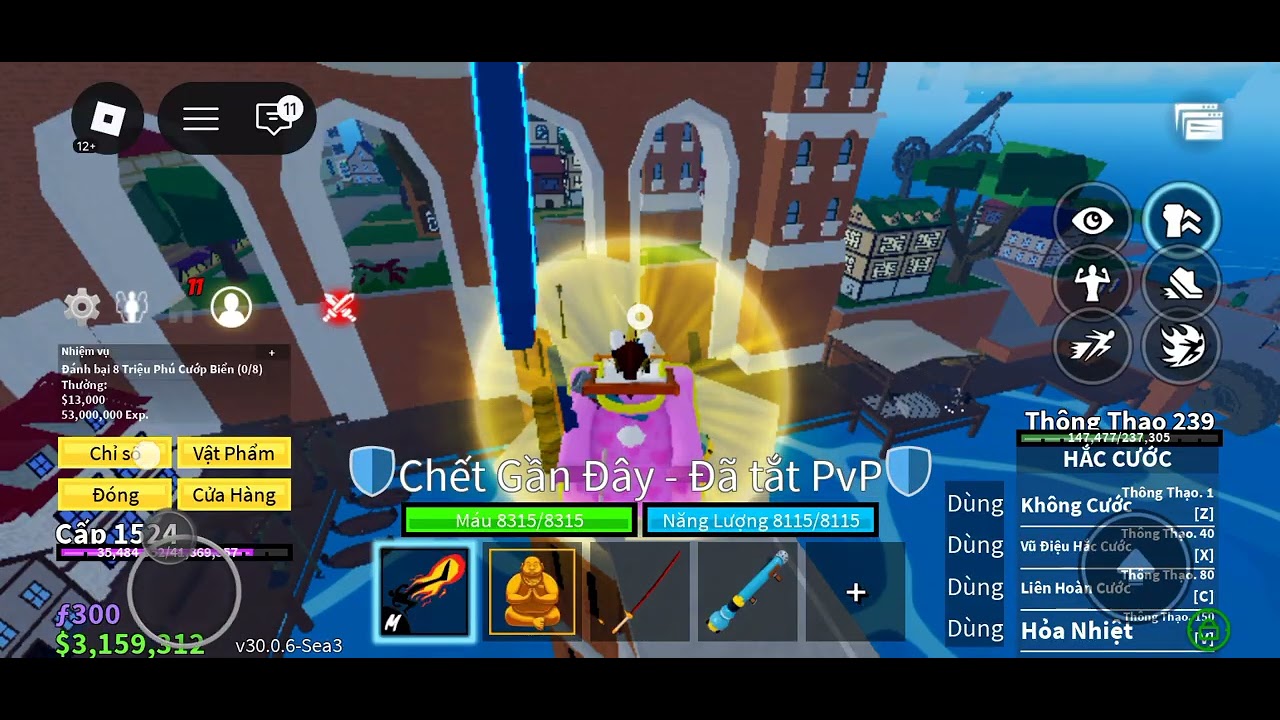 Blox fruit, hành trình lên superhuman tập 5