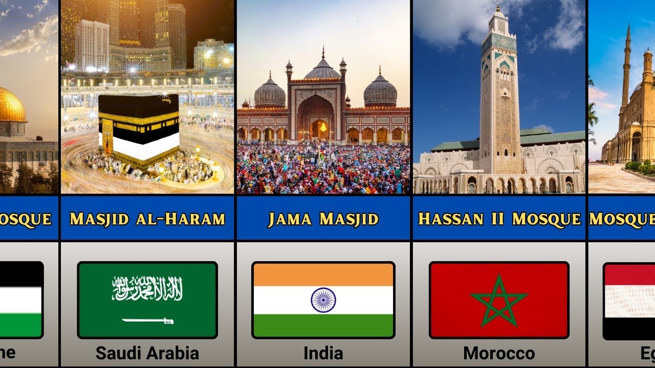 Most Beautiful Mosques From Different Countries