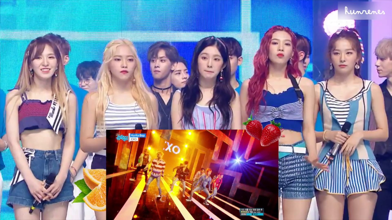 ☼ 170722 RED VELVET REACT TO EXO - KOKOBOP / Show Music Core ☼