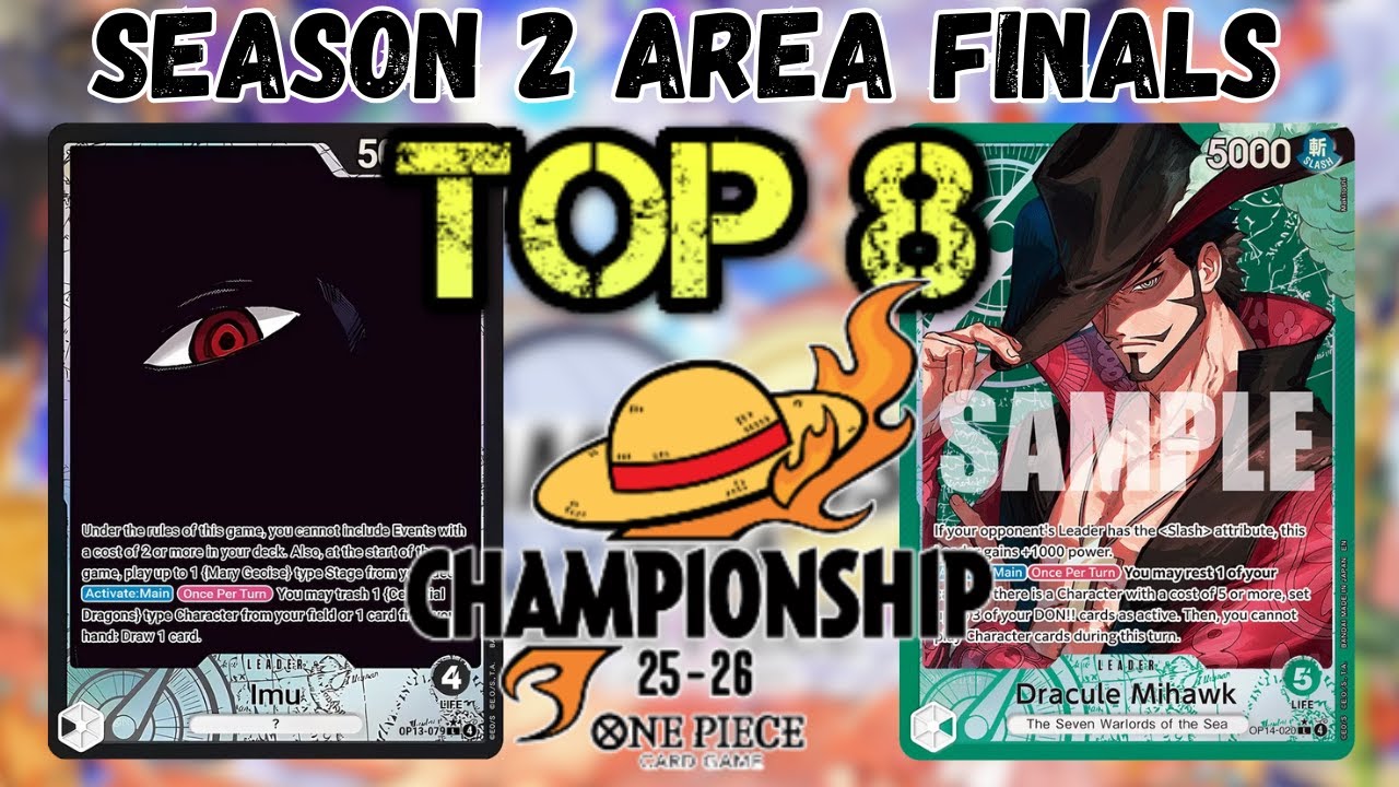 OP14 Mihawk vs OP13 Imu | OP14 Japan Season 2 Area Finals Top 8 | One Piece Trading Card Game