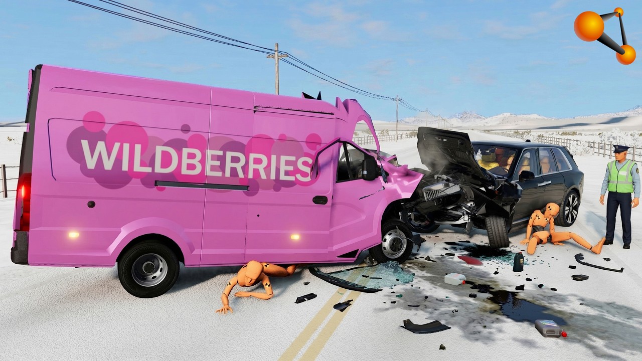 ПОСЛЕДНЯЯ ДОСТАВКА WILDBERRIES! ПОПАЛ В СМЕРТЕЛЬНОЕ ДТП | BeamNG.drive