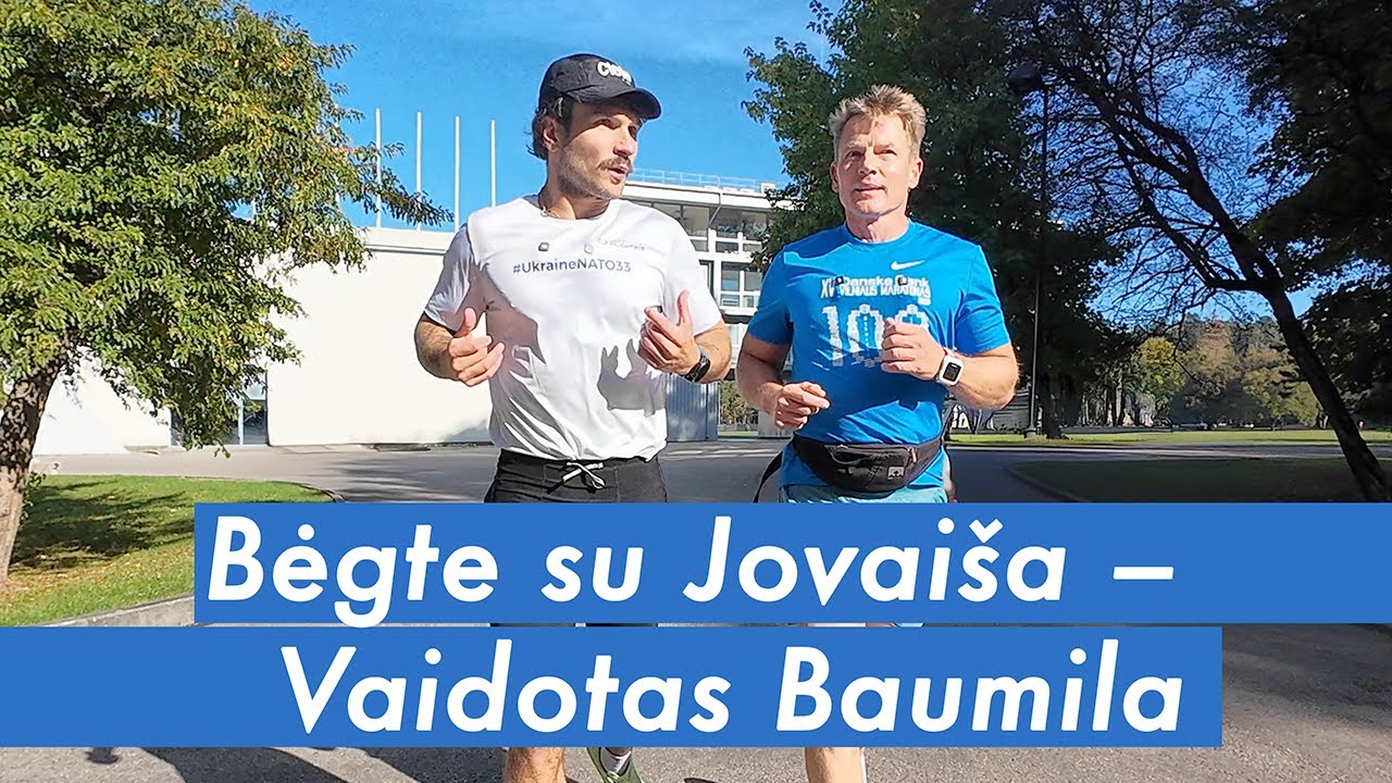 Bėgte su Jovaiša – bėgantis dainininkas, dainuojantis bėgikas Vaidotas Baumila.