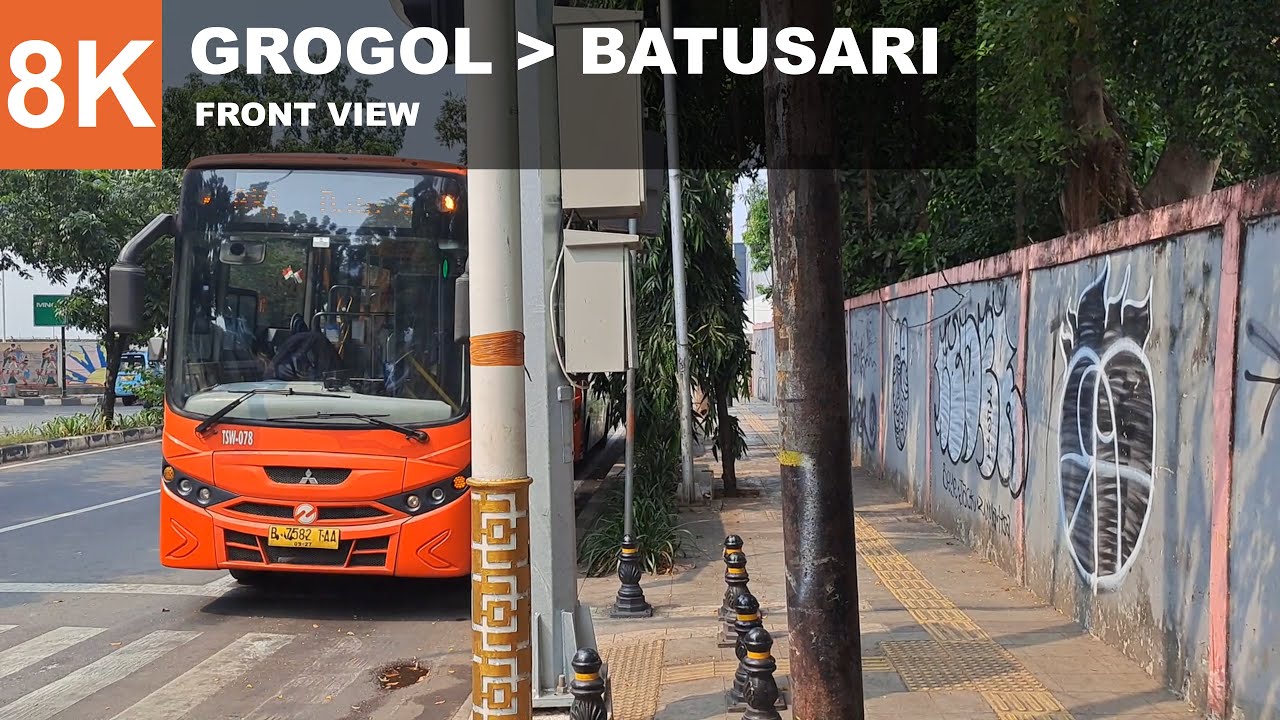Minitrans Cab Ride | Transjakarta 8K from Grogol to Batusari