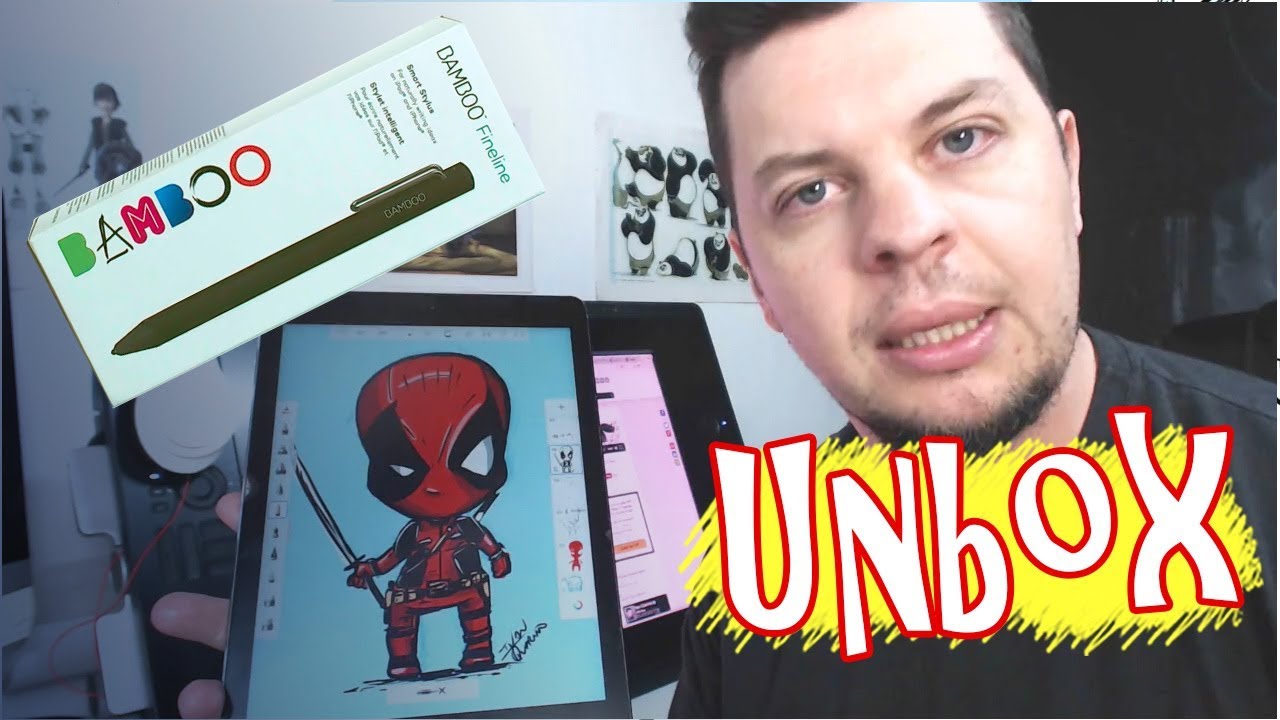 Como Desenhar no Tablet - Unbox Wacom Bamboo Stylus - Ipad