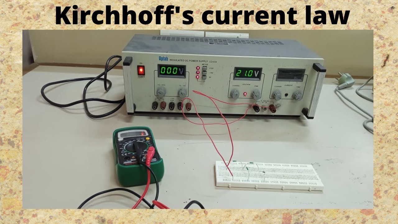 Kirchhoff's current law experiment