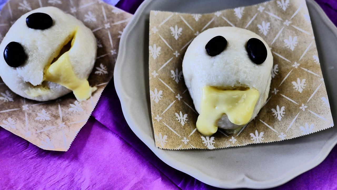 Nightmare Before Halloween Skull Dumplings ナイトメア・ビフォア・ハロウィン的なスカル・カスタードまん