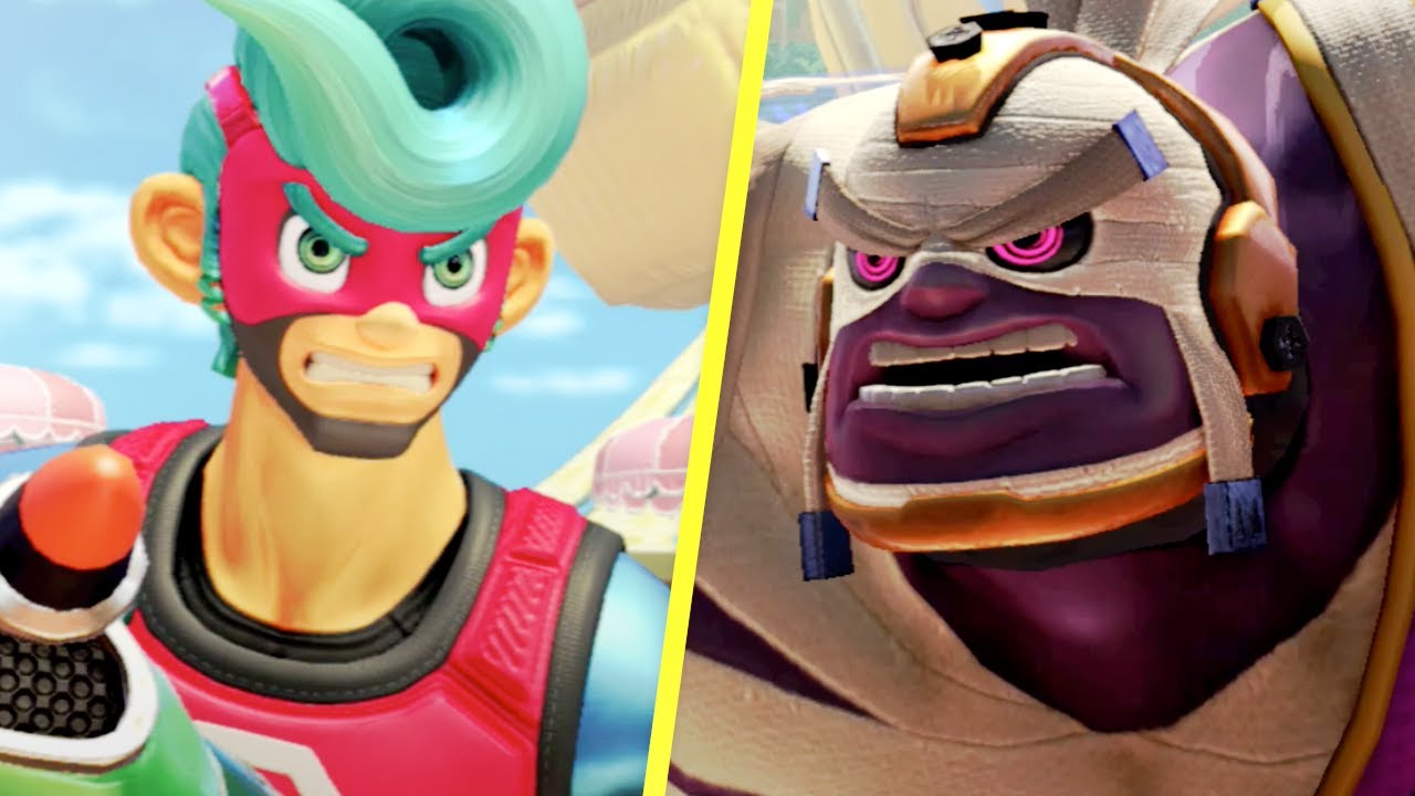 ARMS Gameplay - Spring Man VS Master Mummy! (Tutorial)