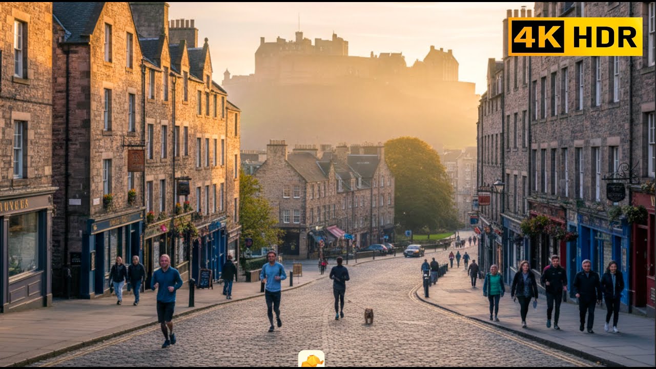 Exploring Scotland Edinburgh & Birmingham in the Morning | UK Walking Tour 4K