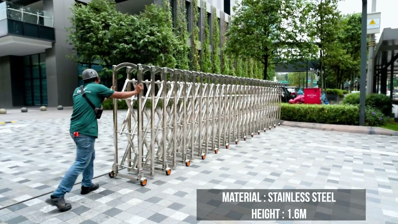 SouthTech 304 Stainless Steel Manual Retractable Gate