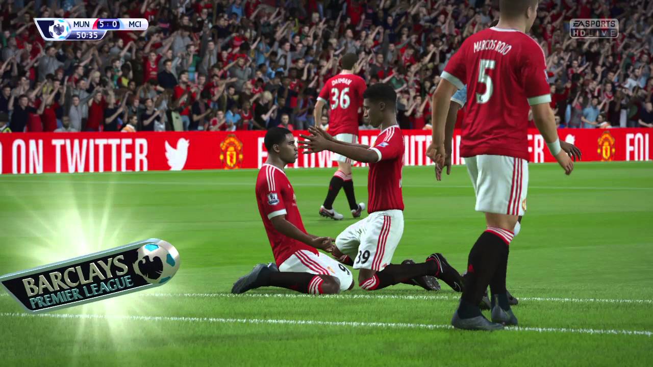 FIFA 16 PS4 Gameplay Manchester United vs Manchester City