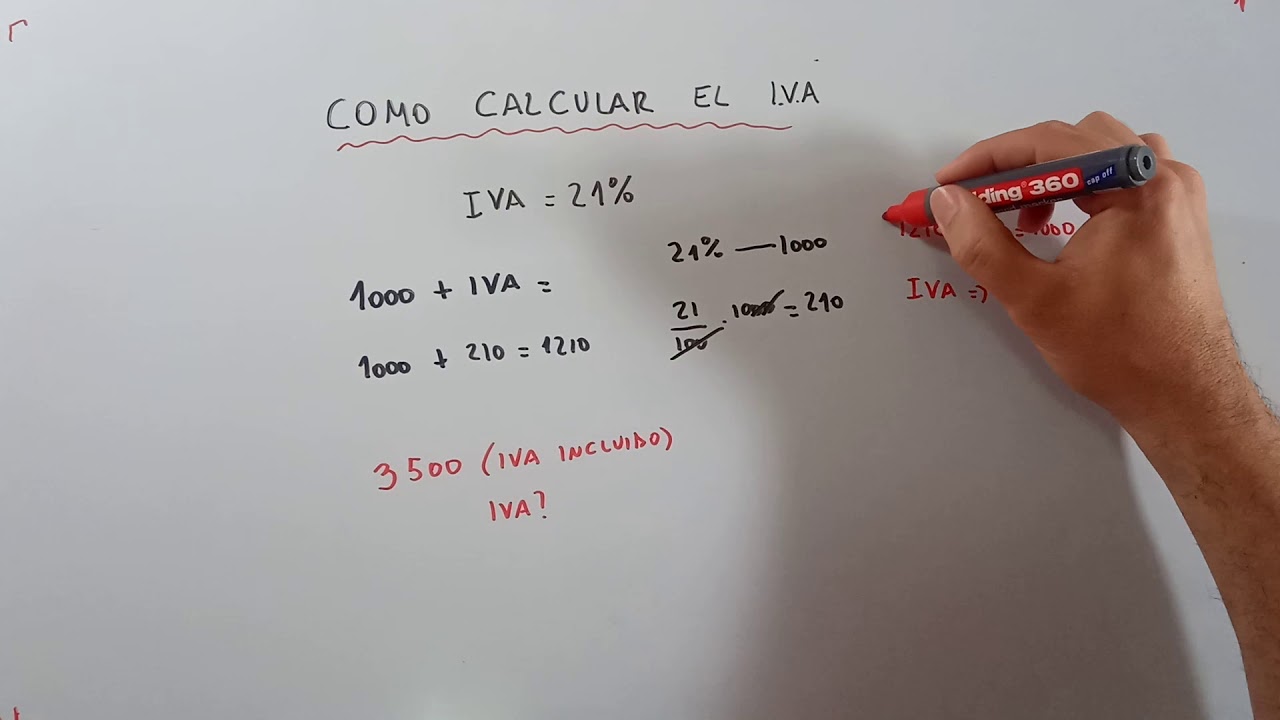 COMO CALCULAR IVA, ⛔🆘 (MAS IVA E IVA INCLUIDO) PASO A PASO. CONTABLE Y MATEMATICAMENTE