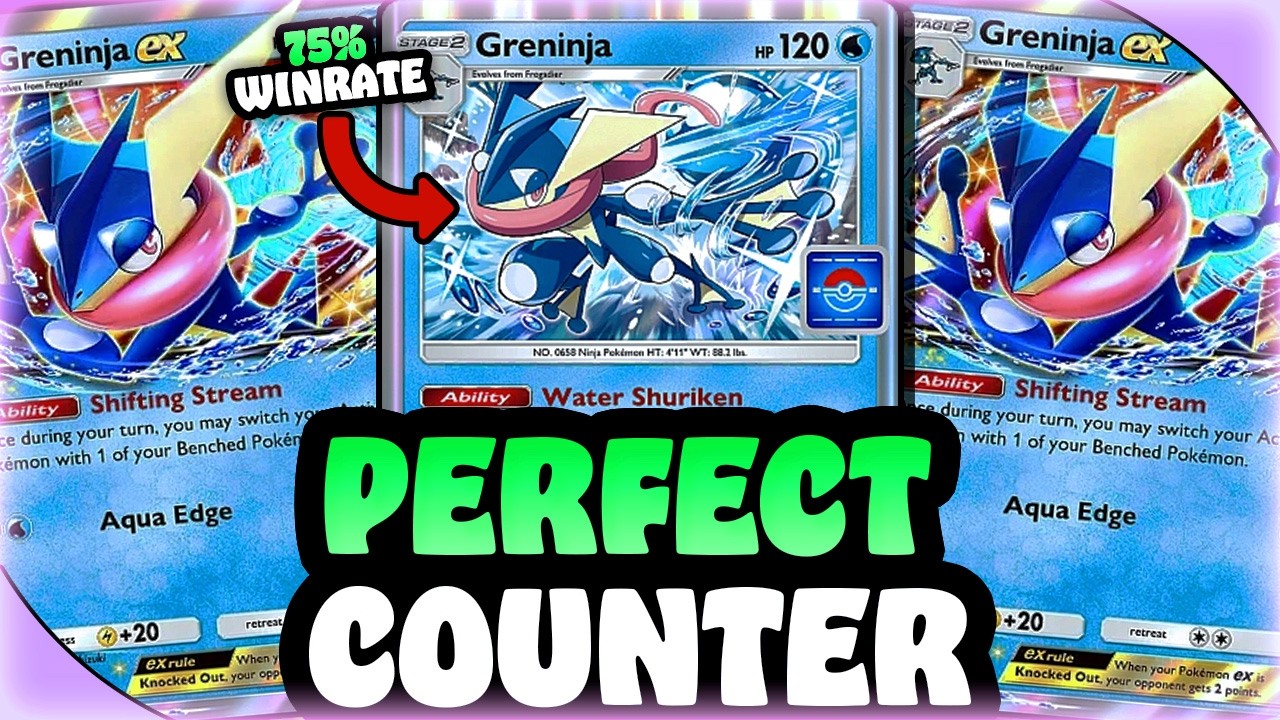 Greninja EX — это ответ на атаки Hydreigon и Mega Altaria! 75% винрейт, входит в топ-1000 Pokemon...