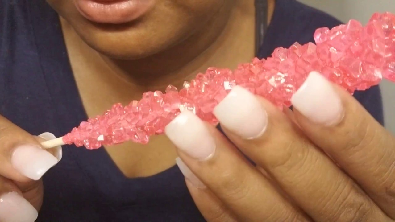 cotton candy/ rock candy ASMR
