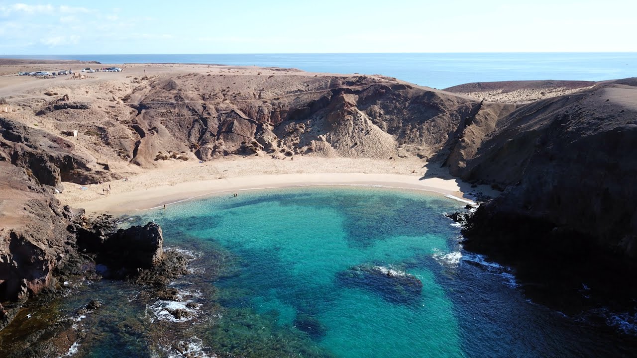 Playa Papagayo en la Isla de Lanzarote...