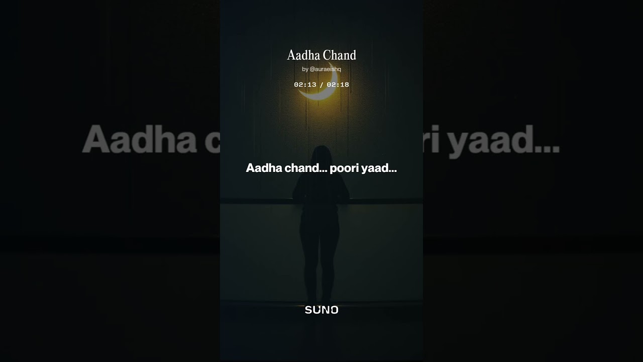 Aadha Chand (Incomplete) | Deep Poetry by Harry Singh | 90s Vibe|incomplete stories 