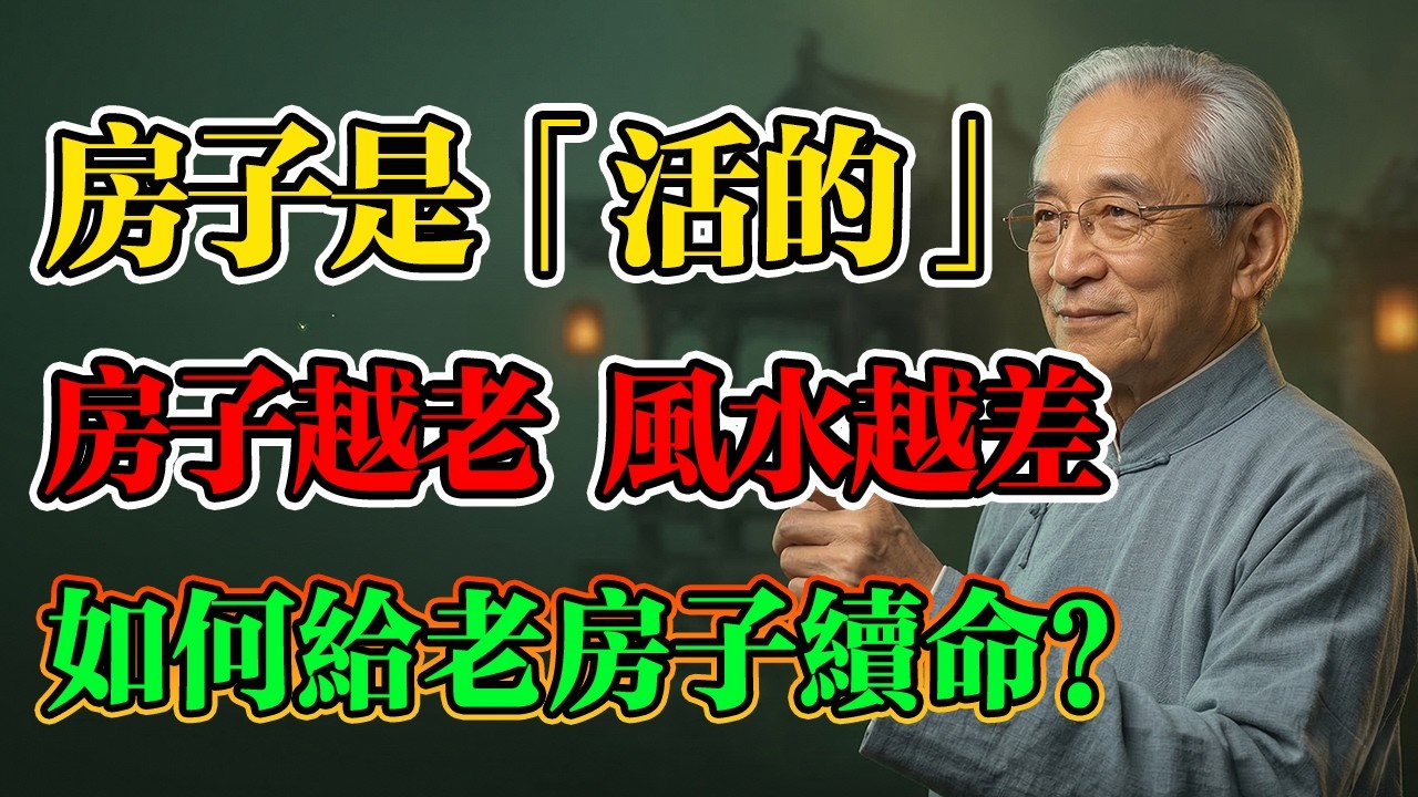 南懷瑾：房子是「活的」！也有生老病死。學會四招「淨宅法」，給老房子續命！你對它越好，家運就越旺！#南懷瑾 #佛學智慧 #居家風水 #因果業力 #轉運改命 #老屋翻新 #易經 #改運 #招財