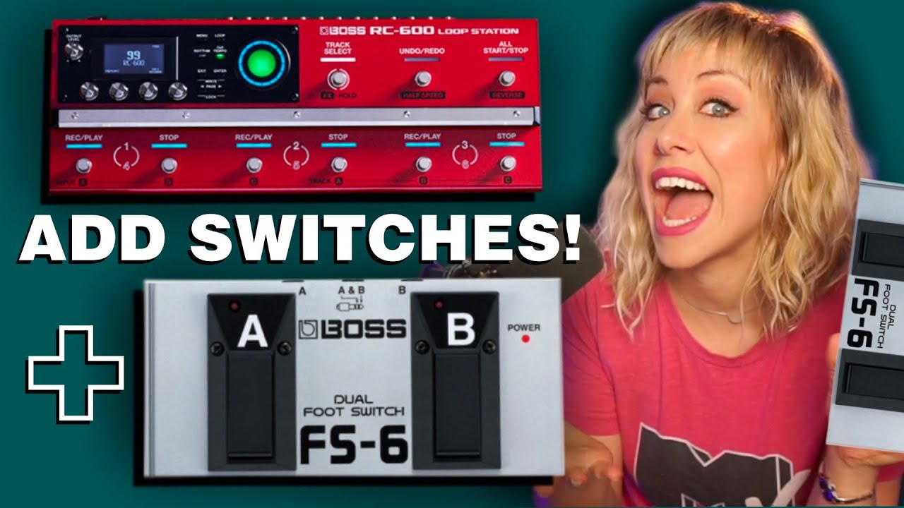 Set up Boss FS-6 for the RC-600 Loop Station