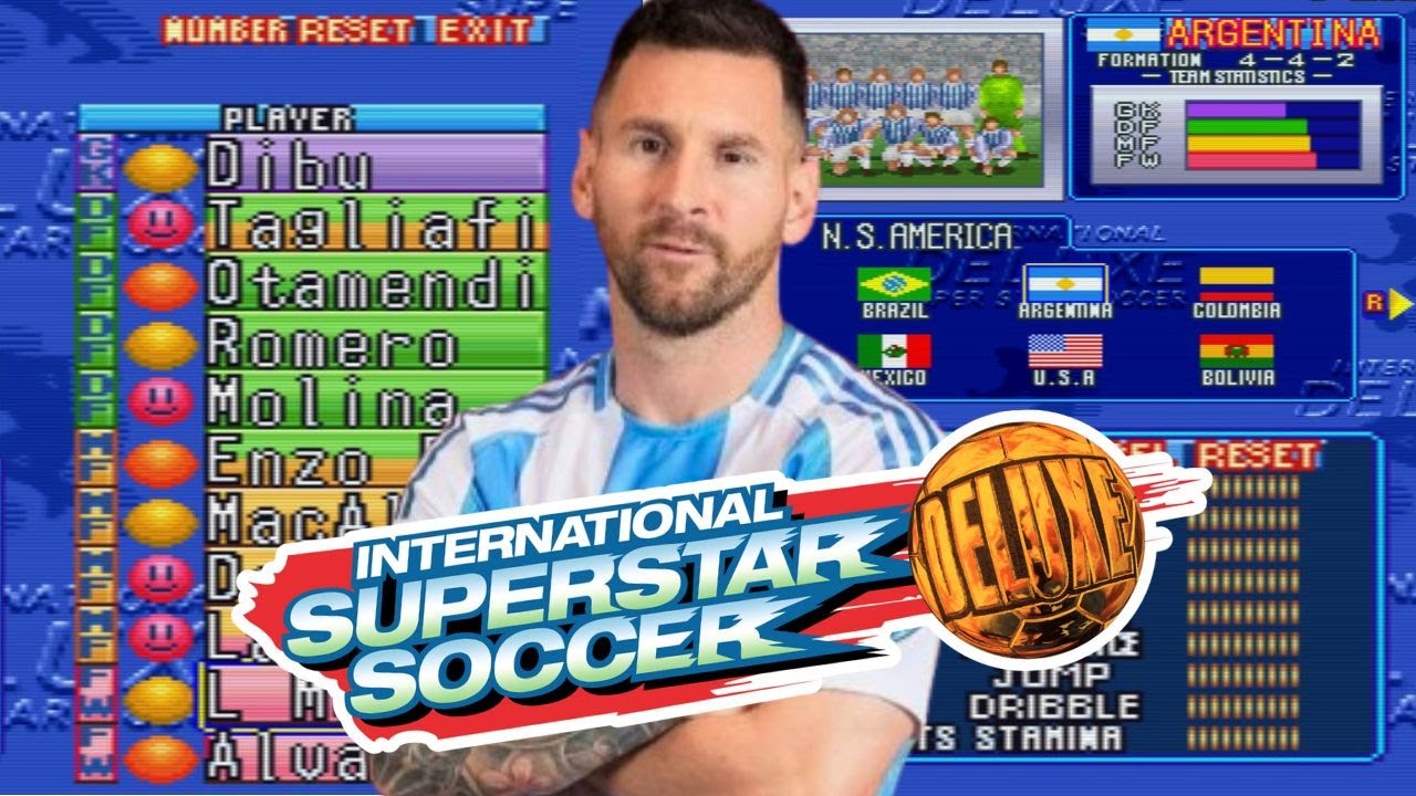 Seleções de 2024 atualizadas no INTERNATIONAL SUPERSTAR SOCCER DELUXE confira!
