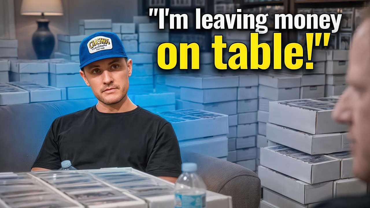 He's DROWNING in SPORTS CARDS!