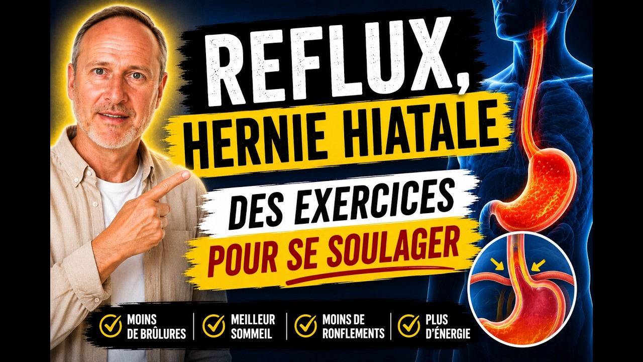 Reflux et hernie hiatale. Conseils et exercices osteo
