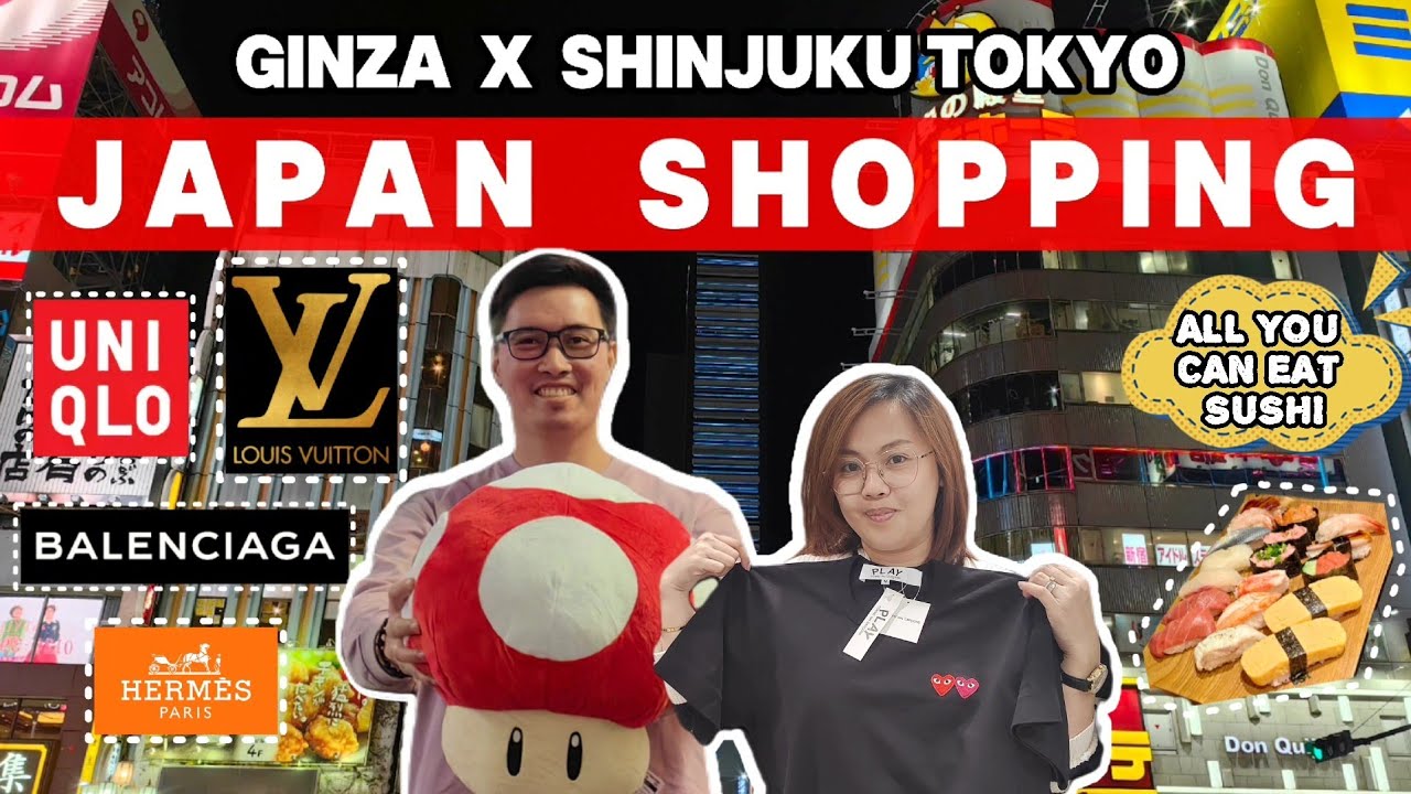TOKYO SHOPPING GUIDE: GINZA FLAGSHIP + SHINJUKU LUXURY STORES + UNLIMITED SUSHI | JAPAN VLOG