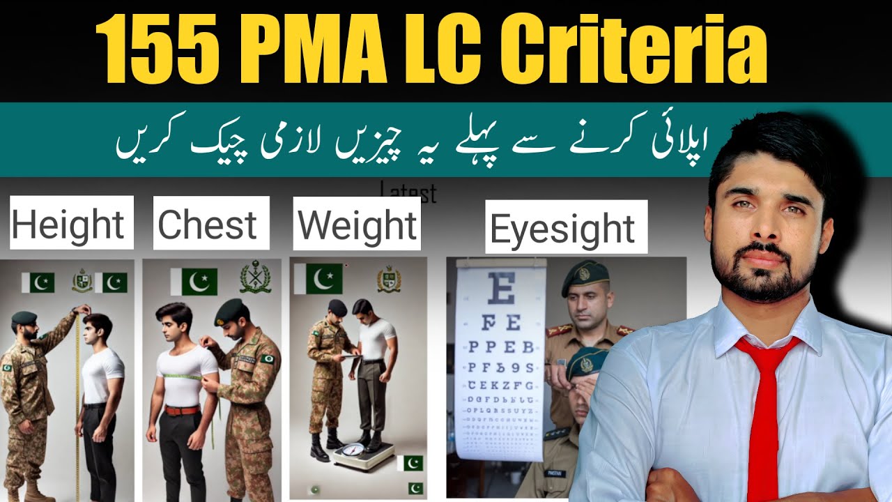 155 PMA Long Course Eligibility Criteria | PMA Height, Weight, Chest Size and Eyesight