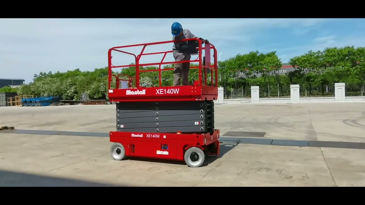 Mantall 14m Electric Drive Scissor Lift XE140W