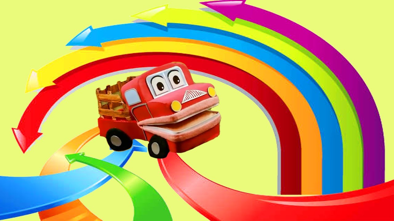 Arriba , Abajo , Derecha , Izquierda . Barney El Camión. Videos educativos para niños