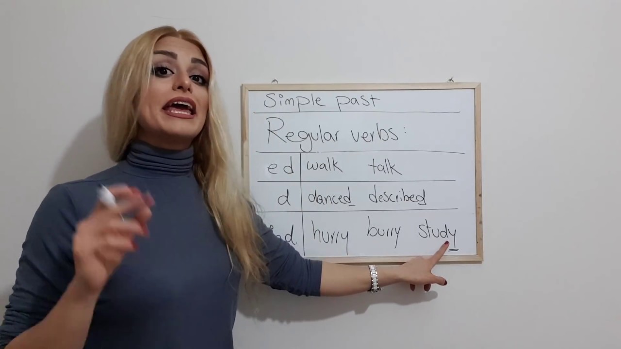 Simple Past Regular verbs  زمان ها درانگلیسی قسمت هفتم گذشته ساده افعال با قاعده