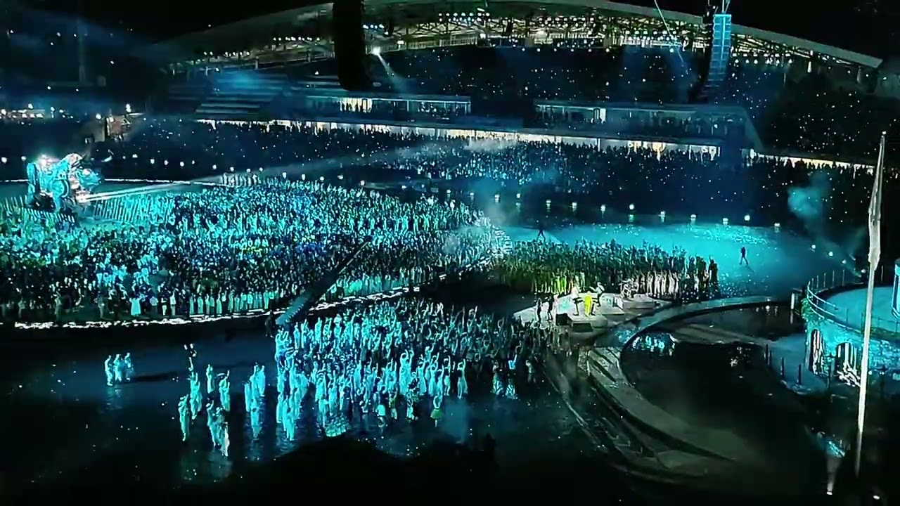 commonwealth games 2022 Duran duran final set. including fireworks. filmed from block 327