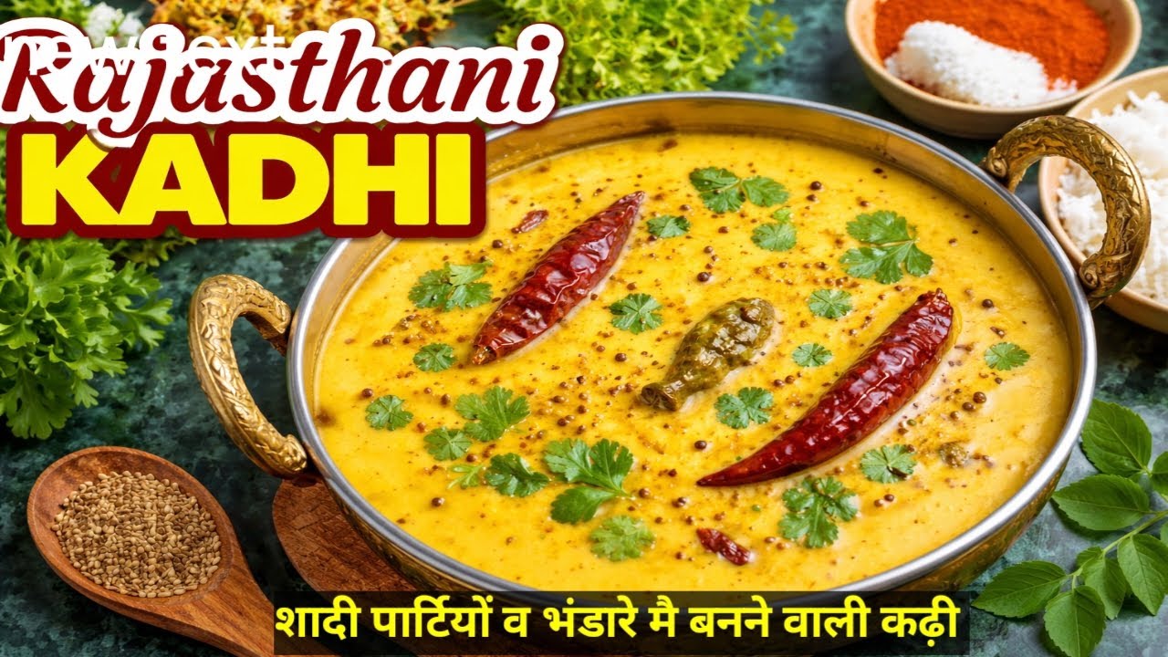 शादियों व भंडारे मै बनने वाली राजस्थानी कढ़ी विधि । कढ़ी बनाने का असली तरीका 😍 | KADHI RECIPE 