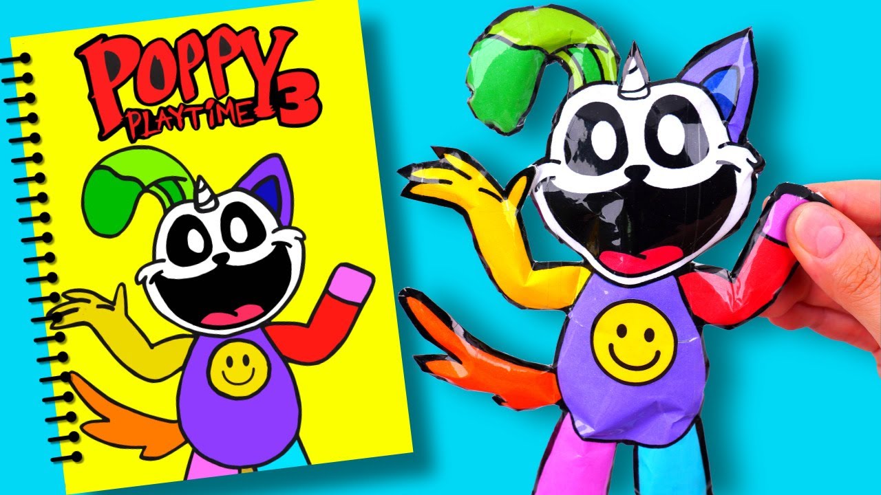 Making CATNAP GameBook🍎🌙🌈☀️⭐❤️💡⚡(+ Smiling Critters Squishy )Poppy Playtime Chapter 3
