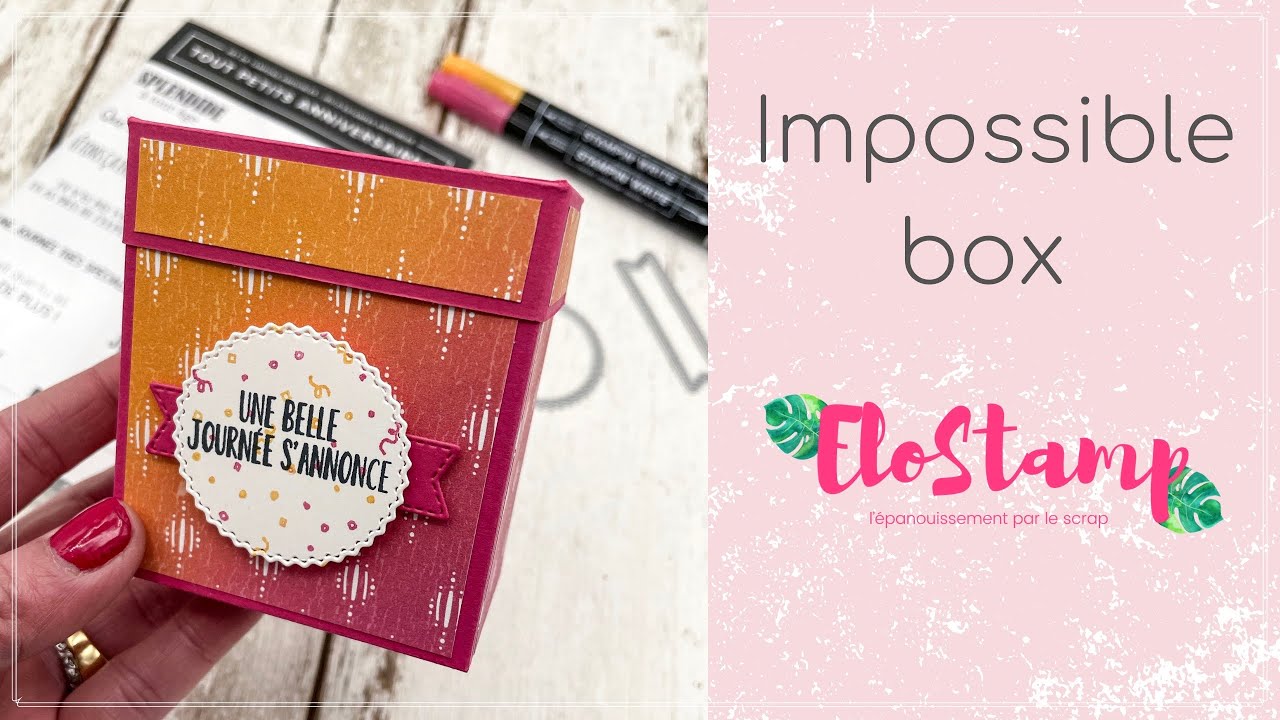 Live FB : Impossible box - boîte avec une fermeture originale et intrigante