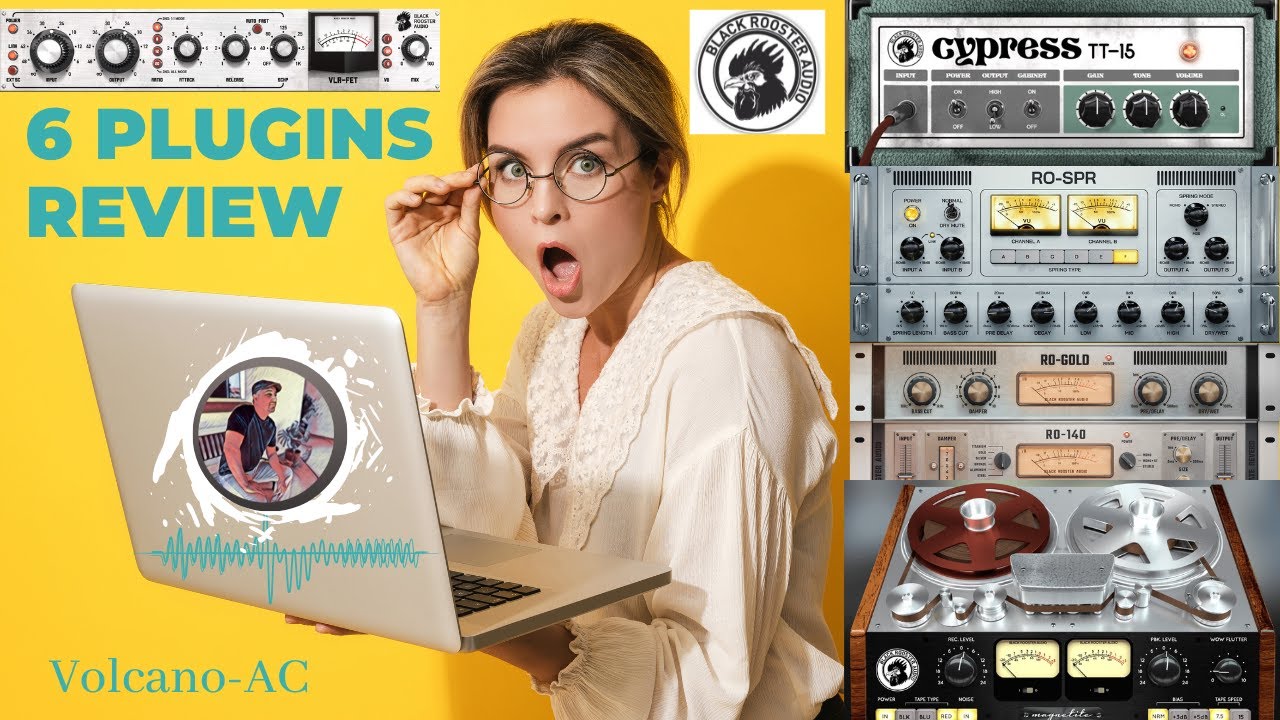 6 Black Rooster Audio Plugins Review; 5 effects on ukulele and 1 virtual amp on electric guitar.