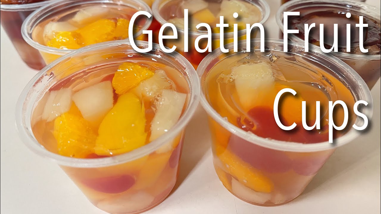 Homemade fruity gelatin cups | Using Grass fed Beef Gelatin | Only 3 ingredients!
