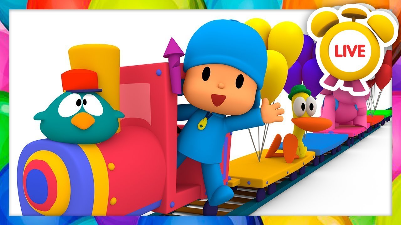 El Tren de Colores | DIBUJOS ANIMADOS, CARICATURAS y VÍDEOS para niños | Pocoyó en DIRECTO