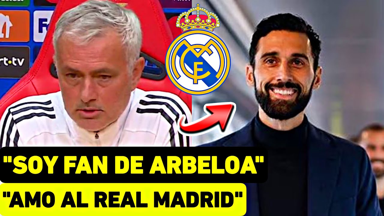 MOURINHO ELOGIA ARBELOA Y AL REAL MADRID EN RUEDA DE PRENSA MADRID VS BENFICA UCL