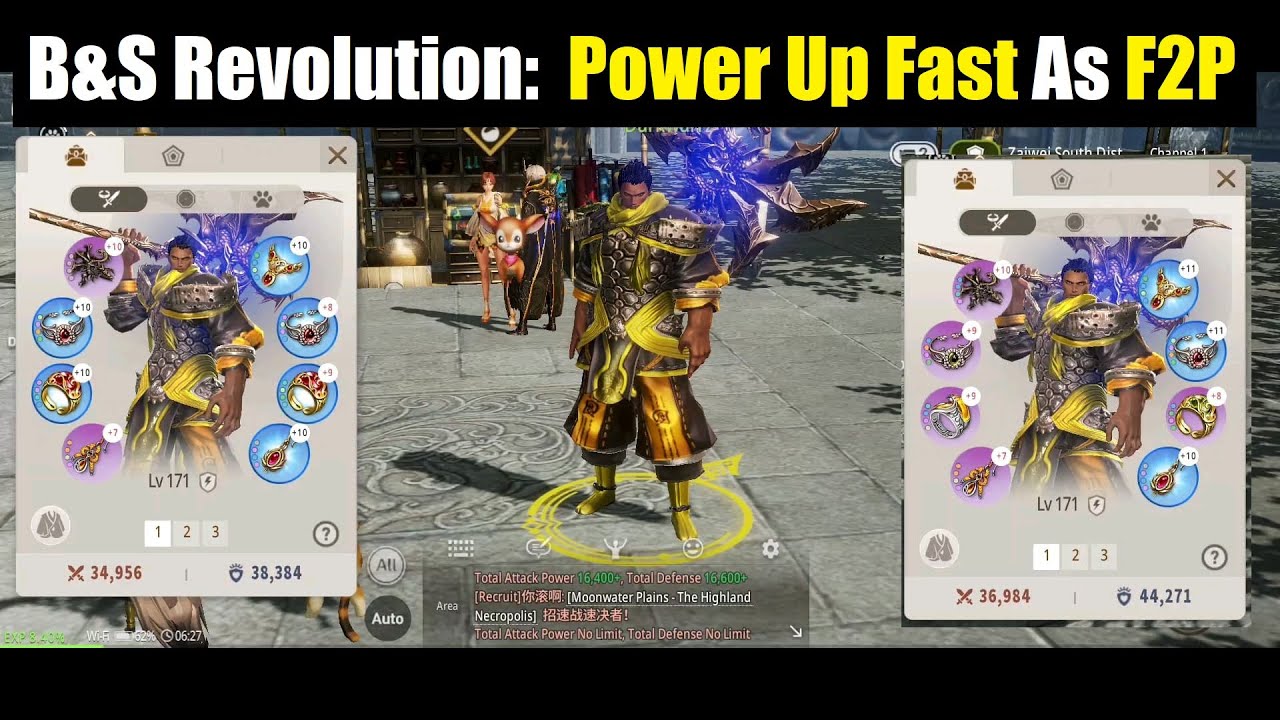 Blade & Soul Revolution Increase Power Fast as F2P