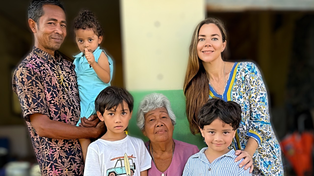 visiting Grandma in the village