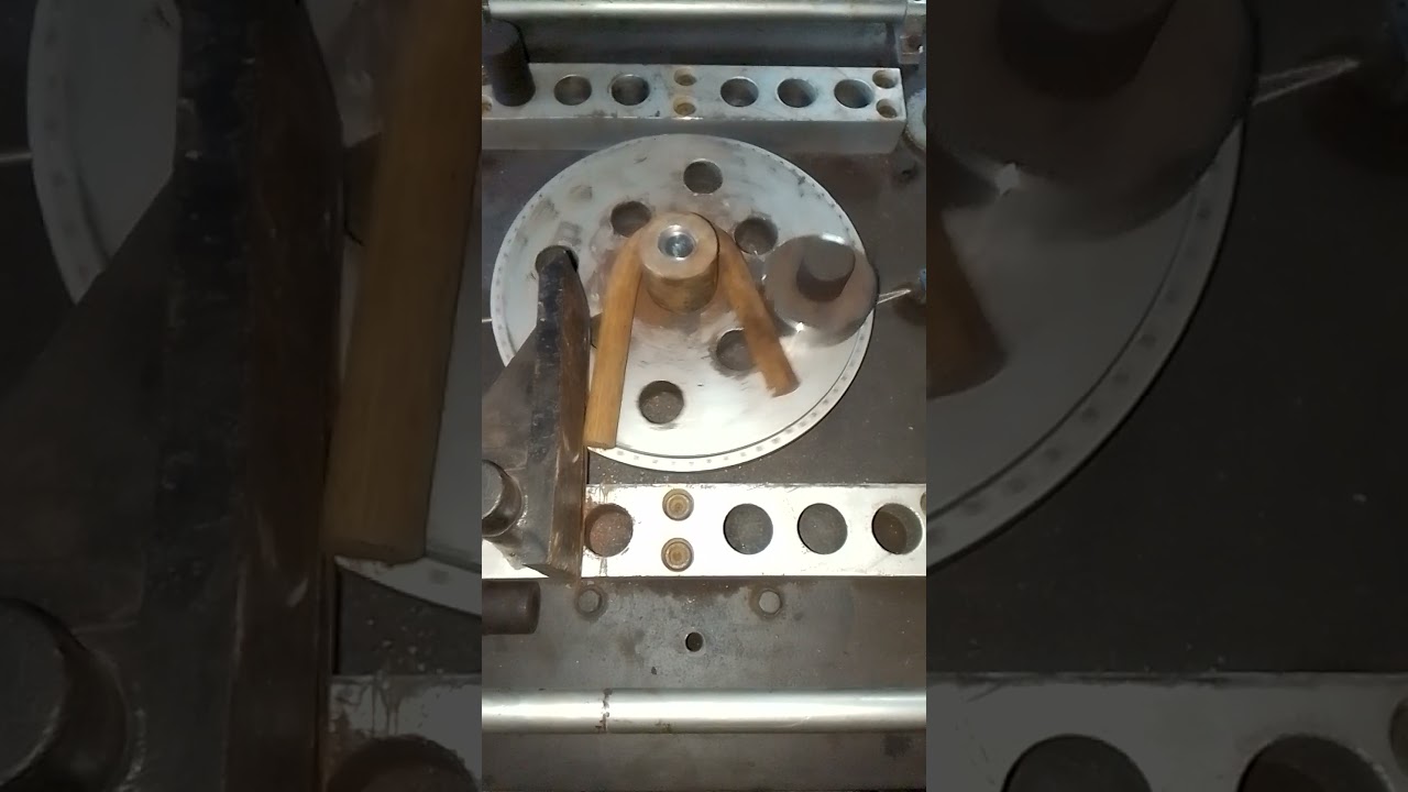 MS bar banding on bar bending machine #band #machine #barbanding